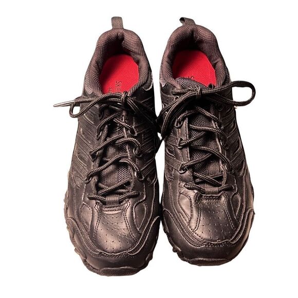 Sketchers Work Compulsions Slip Resistant Black Low Top Sneakers Women’s 8 - Picture 1 of 10